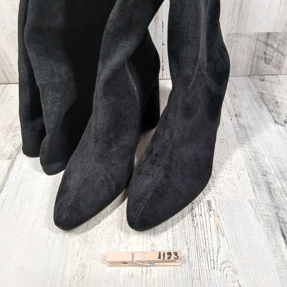 NEW Jeffrey Campbell Parisah Black Over the Knee Boots #1193 - Picture 11 of 11